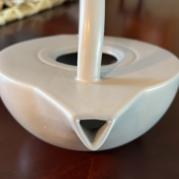 AZA Modern Teapot made in Portugal color light gray Ceramic Teapot - Picture 9 of 15